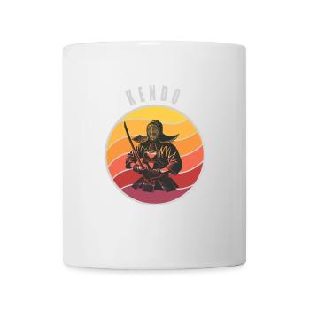 Retro Kendo Samurai Style - Mug - white - Front