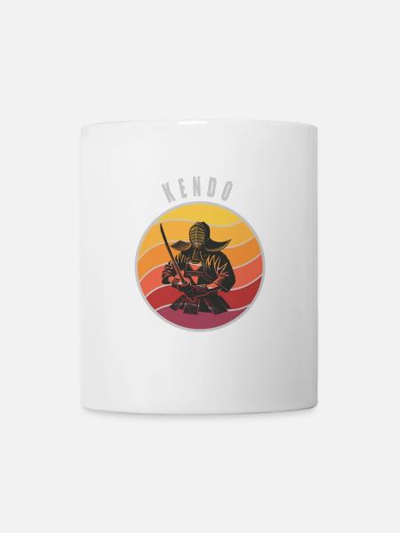 Retro Kendo Samurai Style - Tasse - Weiß