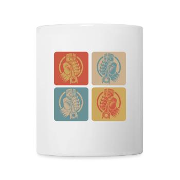 Schrauber Power Retro Style - Tasse - Weiß - Vorne