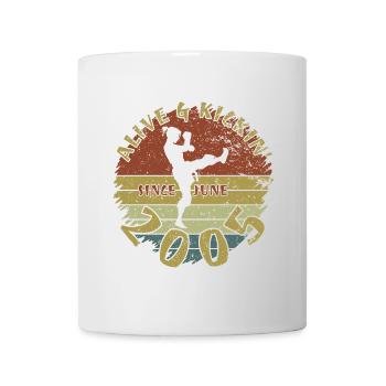 20. Geburtstag Vivant et dynamique depuis 06/2005 - Mug blanc - blanc - Devant