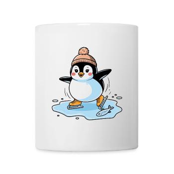 Skating Penguin - Mug - white - Front