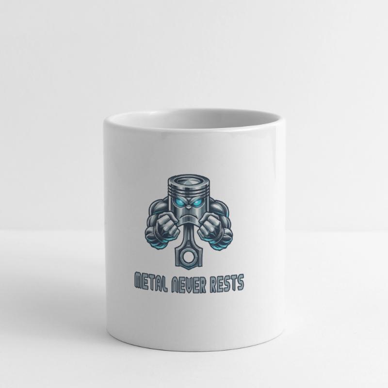 Conception de puissance du piston Mug blanc