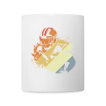 Joueur de football rétro - Mug blanc - blanc - Devant