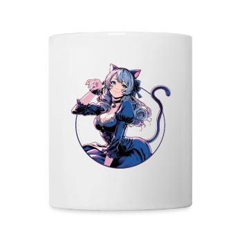 Chat Costume Belle Femme Cosplay Cadeau - Mug blanc - blanc - Devant
