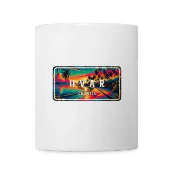 Hvar Kroatien Sonnenuntergang Design - Tasse - Weiß - Vorne