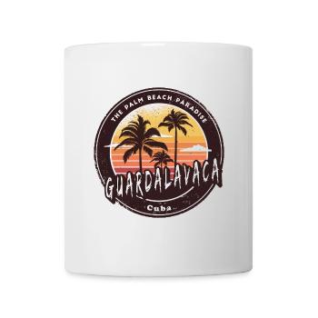 Guardalavaca palm trees and beach design - Mug - white - Front