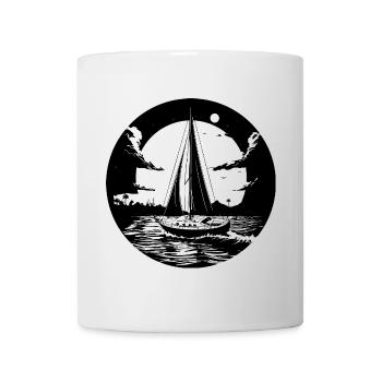 Grafik Segeln - Tasse - Weiß - Vorne