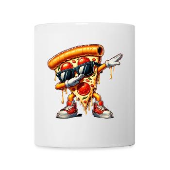 Cooles Pizzastück mit Attitüde - Tasse - Weiß - Vorne