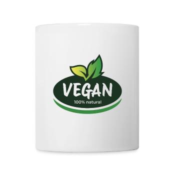 Vegan 100% natürlich. Bewusste Wahl - Tasse - Weiß - Vorne