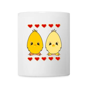 EASTER CHICKEN COUPLE - Mug - white - Front
