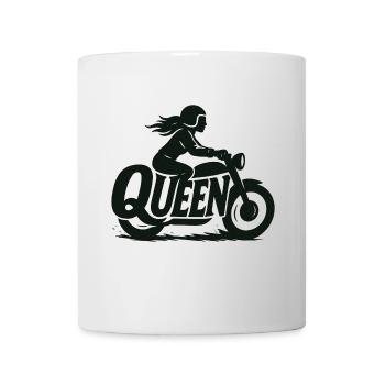 Reine Motard Fille Dame - Mug blanc - blanc - Devant