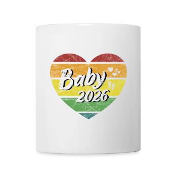 Baby 2026 newborn pregnancy retro - Mug - white - Front