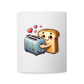 Toast Bread Loves Toaster - Mug - white - Front