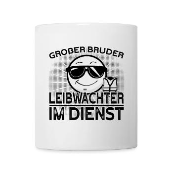 Großer Bruder Leibwächter im Dienst - Tasse - Weiß - Vorne