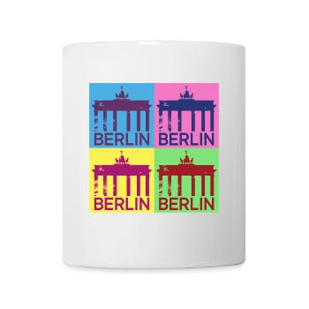 Berlin Skyline City Germany Pop Art Style - Mug - white - Front