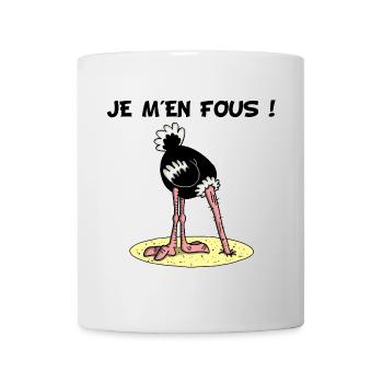 Faire l'autruche - Mug blanc - blanc - Devant