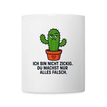 Kaktus Spruch - Tasse - Weiß - Vorne