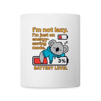 Koala im Energiesparmodus - Tasse - Weiß - Vorne