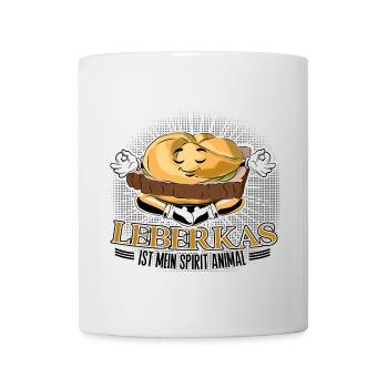 Leberkas ist mein Spirit Animal. - Tasse - Weiß - Vorne