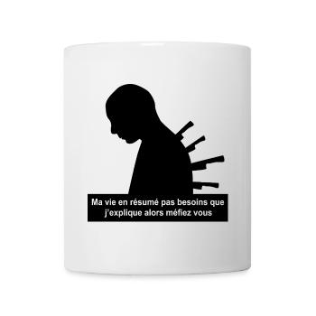 My life in a nutshell - Mug - white - Front