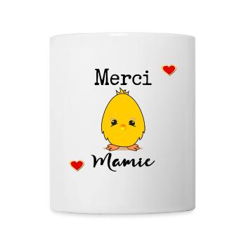 MERCI MAMIE AMOUR - Mug blanc - blanc - Devant