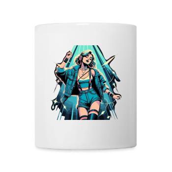 Woman Dancing 90s Retro Disco Disco Gift - Mug - white - Front