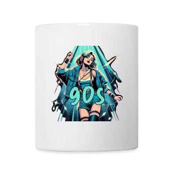 Woman Dancing 90s Retro Disco Disco Gift - Mug - white - Front