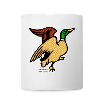 Wild duck Anas Boschas wild duck illustration - Mug - white - Front