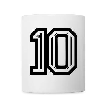 Stylish Number 10 Graphic - Mug - white - Front