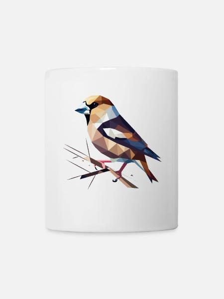 Hawfinch Bird – Nature's Play of Colours - Mug - white