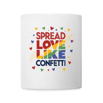 LGBTQIA+ Gay Pride T-Shirt Spread Love Like - Mug - white - Front