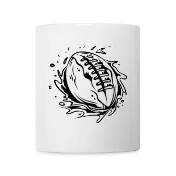 American Football Ball - Mug - white - Front