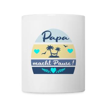 ABSCHIED PAUSE VATERTAG PAPA - Tasse - Weiß - Vorne