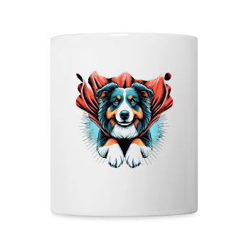 Super Dog Australian Shepherd Sheppie Gift - Mug - white - Front