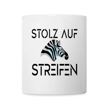 ZEBRA - STOLZ AUF STREIFEN - Tasse - Weiß - Vorne
