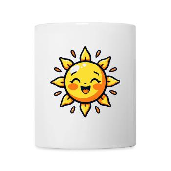 Lachende Sonne – Gute-Laune-Garantie - Tasse - Weiß - Vorne