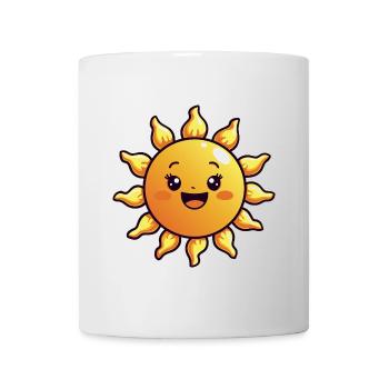Laughing sun – good mood guarantee - Mug - white - Front