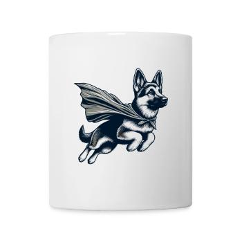 Super Dog German Shepherd Cape Gift - Mug - white - Front