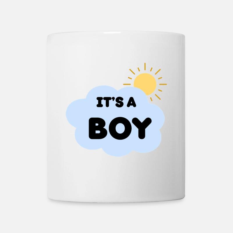 Announcement Birth Boy Cloud Sun it's a Boy - Mug - white