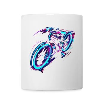 Fahrrad Vaporwave - Tasse - Weiß - Vorne