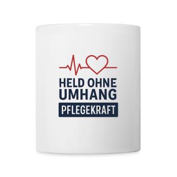 Chemise de soignant – Héros sans cadeau de cape - Mug blanc - blanc - Devant