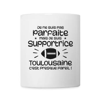 Supportrice Toulouse Parfaite Rugby - Mug blanc - blanc - Devant