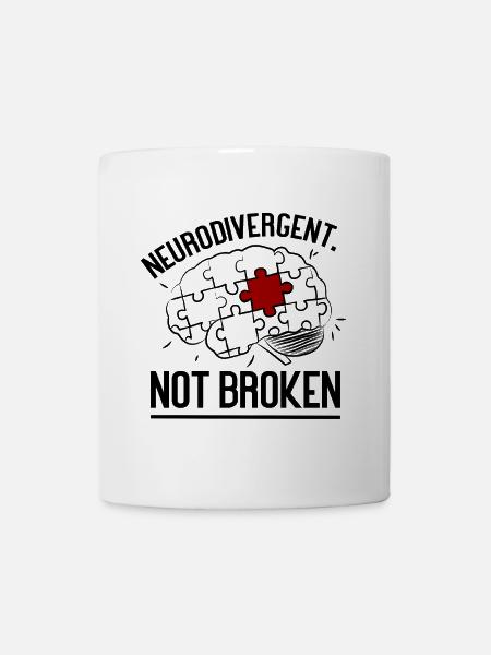 Neurodivergent. Pas cassé - Mug blanc - blanc