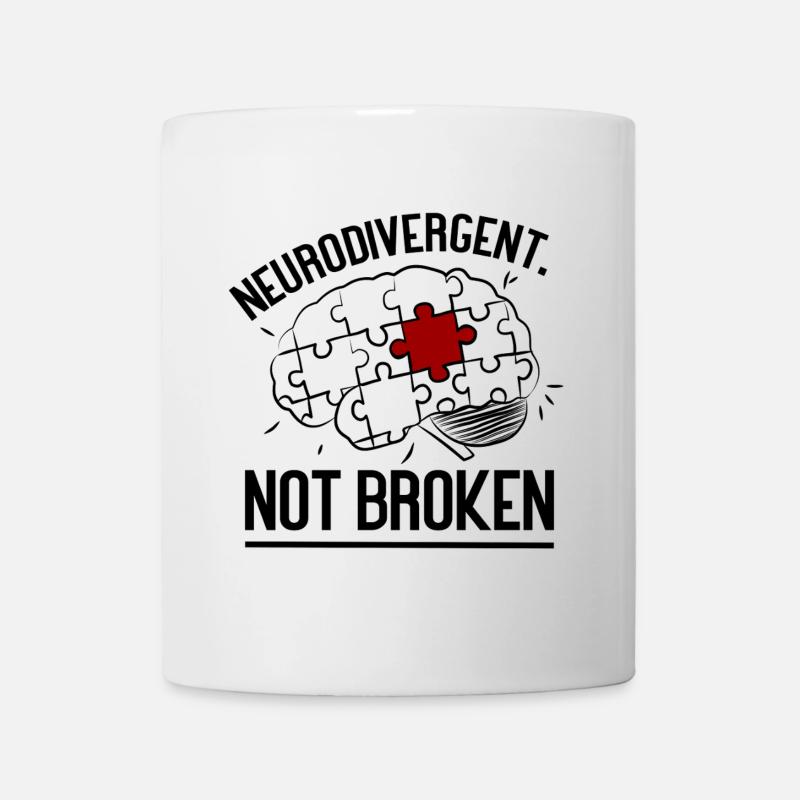 Neurodivergent. Pas cassé - Mug blanc - blanc