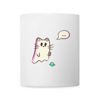 Ghost Cat Drops - Oops - Mug - white - Front