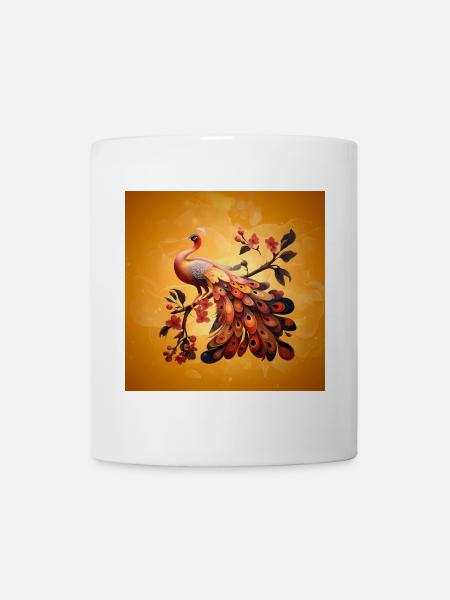 Eleganz in Federn - Tasse - Weiß