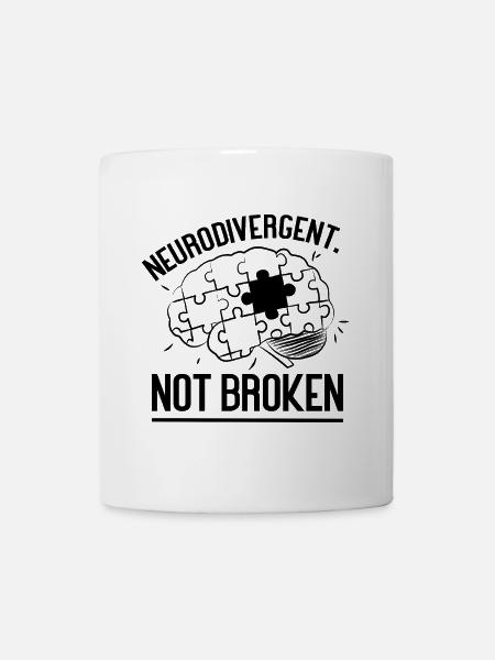 Neurodivergent. Pas cassé - Mug blanc - blanc