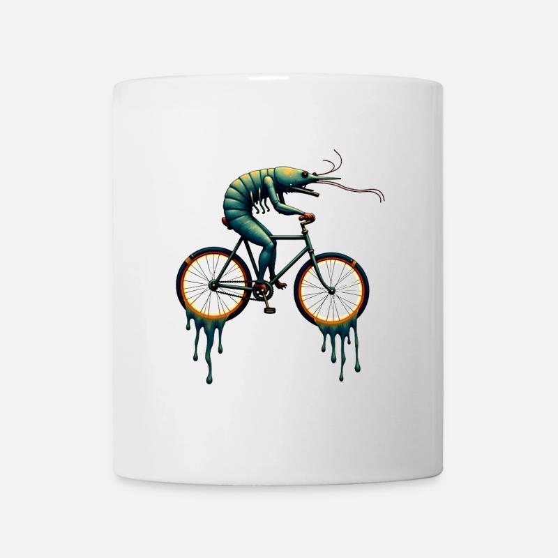Dreamlike cycling crustacean - Mug - white