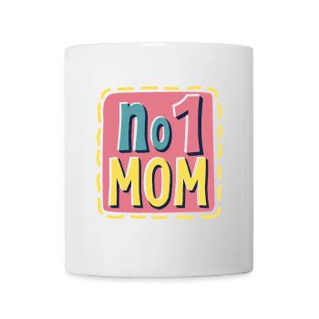 Nummer 1 Mama – Bunt & Liebevoll Muttertag - Tasse - Weiß - Vorne