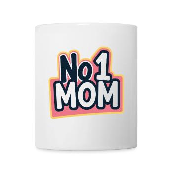 Nummer 1 Mama – Bunt & Liebevoll Muttertag - Tasse - Weiß - Vorne